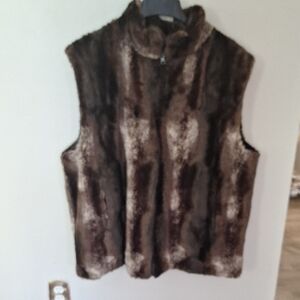 💥Unk Brown Faux Fur Vest